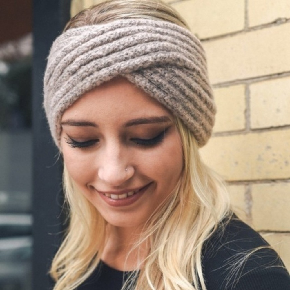 NWT!  Cross Over Knit Headband  So Soft!